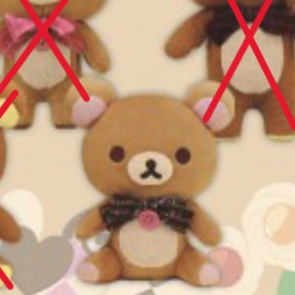 New Official San-x Rilakkuma Chocola with Brown Bow Plush 19cm - Picture 1 of 4